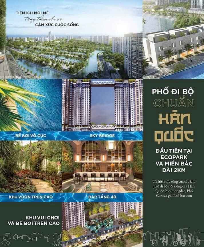 Phố đi bộ Hàn Quốc tại Sky Oasis Ecopark