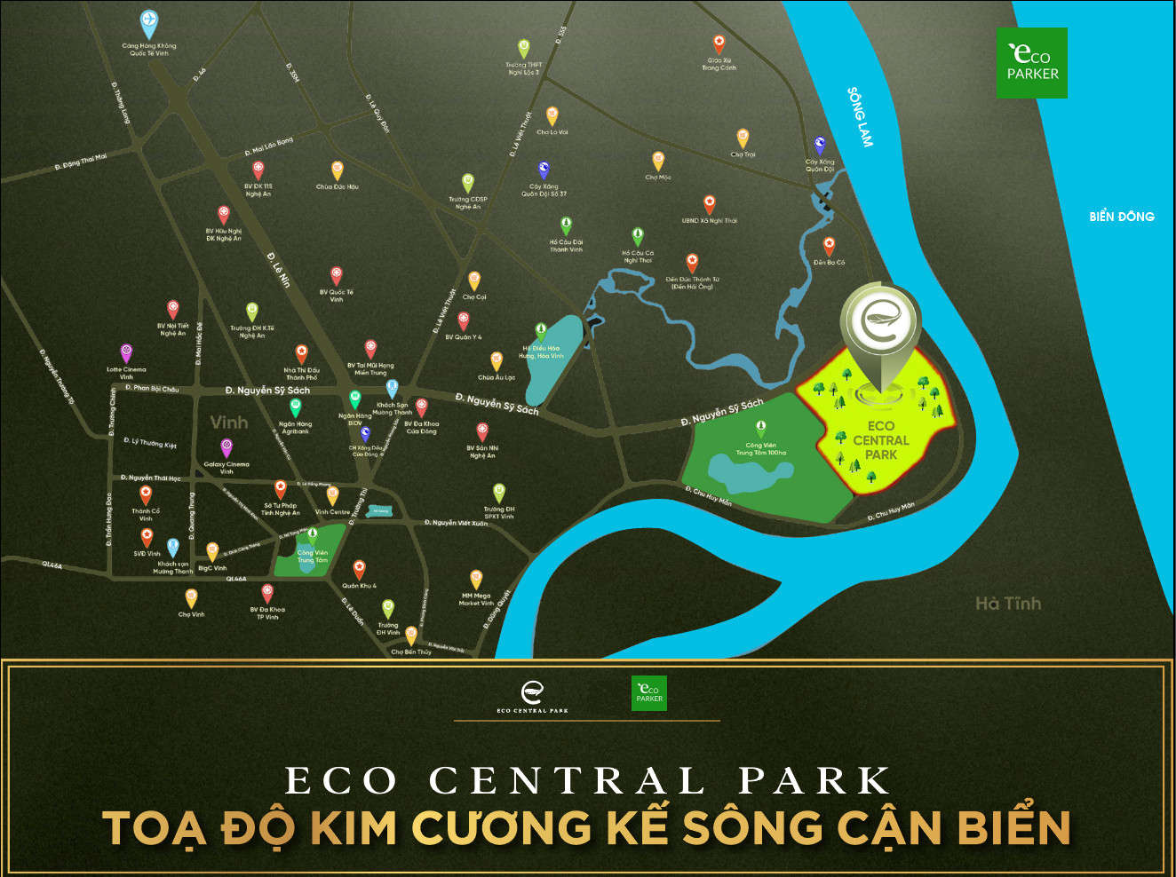 Ecopark Vinh ở đâu, vị trí của Ecopark Vinh Nghệ An