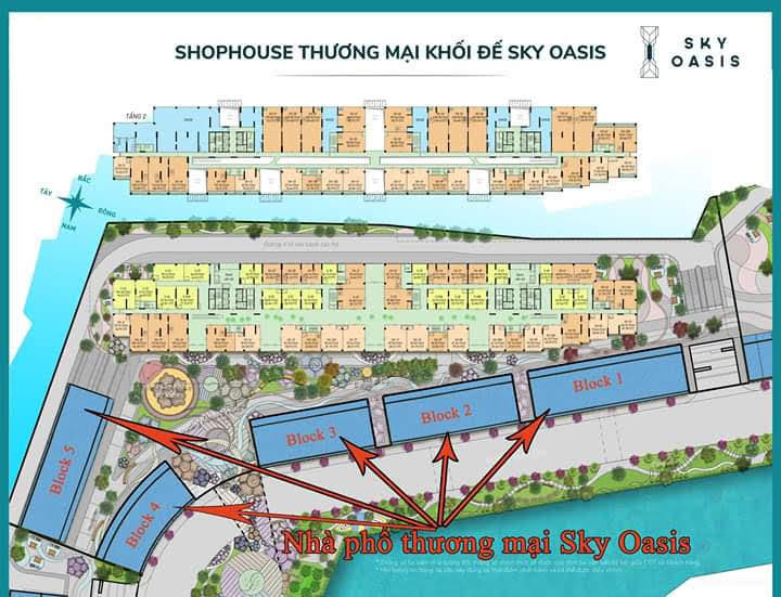 Nhà phố mặt hồ Sky Oasis Ecopark