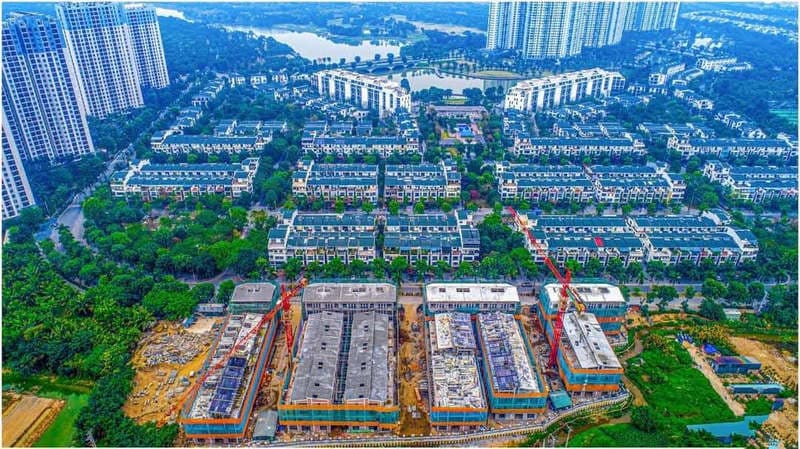 Tiến độ dự án Thủy Trúc Ecopark từ flycam