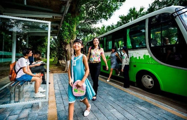 Tiện ích khu đô thị Ecopark - xe bus Ecopark