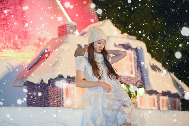 Check-in búp măng Noel 2020 tại làng Bắc Âu Ecopark